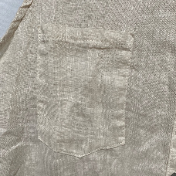 TINA‎ STEPHENS Cloe Button Front Top Sleeveless Linen Women's Blouse NWOT - Picture 6 of 9